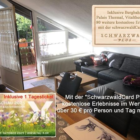 Ferienwohnung Kuckuck Auf Dem Sommerberg Incl Schwarzwaldcard Plus - 2 Zimmer 50Qm 바드윌드바드 외부 사진